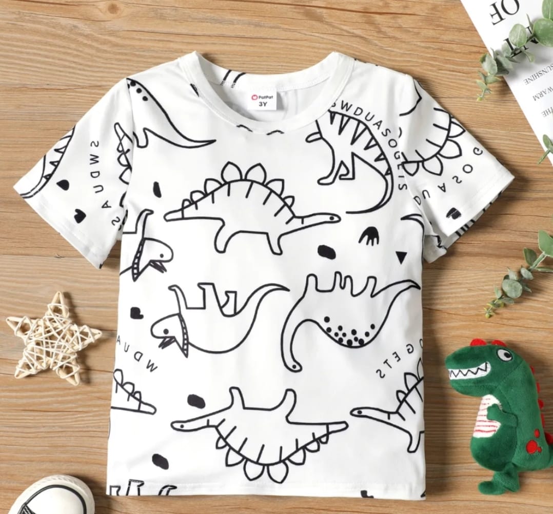 Camiseta manga Corta dinosaurios- HOT SALEEE